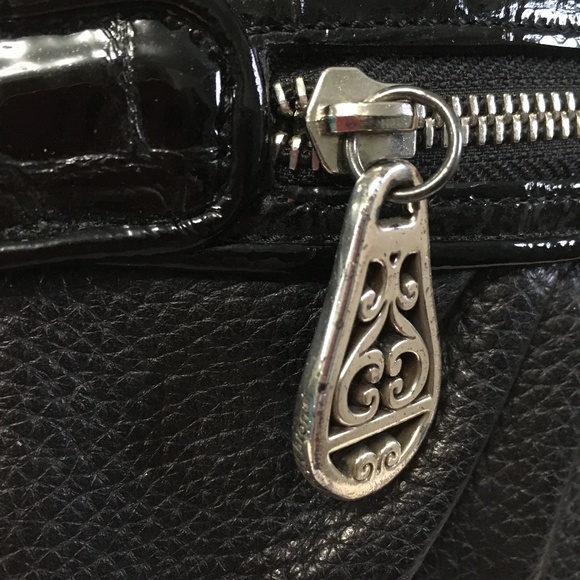 Brighton Leather Clutch Crossbody Bag Black D7685669 - Picture 7 of 11